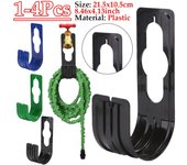 Organizador de mangueras de riego para jardín, montaje en pared, de 1 a 4 piezas, para agricultura, carrete de tuberías, soporte de almacenamiento de mangueras, gancho para patio