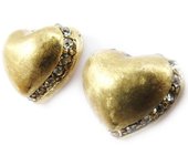 Les Trésors De Lily [J4036] - Boucles Créateur 'Love' doré mat oro