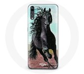 Coque pour Huawei p30 lite Cheval Noir De La Race Frisonne
