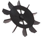 Reemplazo directo de ventilador de compresor de aire con aspas de ventilador de ingeniería de disipación de calor de plástico negro one size