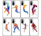 Funda de silicona para teléfono con diseño de baloncesto para Xiaomi Redmi Note 11, 10, 9, 8 Pro, 11T, 10T, 10S, 9S, 8T, 9, 9A, 9C, 9T, color negro Redmi 8