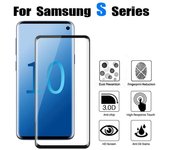 Vidrio templado 3D para Samsung Galaxy S9 S10 Plus Película protectora S10E S10 Lite Protector de pantalla Samsung S9 negro