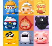 Funda 3D con diseño de gato de la suerte para Apple AirPods 1 y 2 Pro, funda protectora de silicona suave para auriculares Bluetooth y AirPods Pro 2. For Airpods 1 2