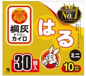 Kiribai Chemical Kiribai Haru Mini Paulownia ash, Haru mini 30P Calentadores corporales mini adhesivos Calentador corporal desechable Calentadores corporales mini adhesivos 1 set