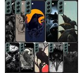 Funda de teléfono con patrón de calavera de cuervo para Samsung Galaxy Note 20 Ultra 10 Lite 9 8 M11 M12 M21 M30S M31 M32 M51 M52 J8 J6 J4 Plus Samsung Note 20Ultra