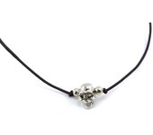Les Trésors De Lily [J7233] - Pulsera creativa negra 'Skull' negro