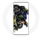 Coque pour Samsung Galaxy Note 9 Valentino Rossi Pilote de vitesse fond blanc