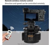 ZIFON YT2000 motorizado Pan Tilt Head eléctrico PTZ cabeza de bola soporte de seguimiento de objetos trípode panorámico negro