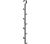 Percha para armario Yamazaki Jitsugyo, color negro, aprox.. Ancho 6 x Profundidad 5 x Alto 54 cm Smart 7648