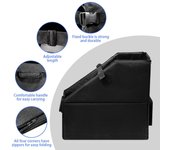 Caja de almacenamiento plegable para bicicletas, organizador de maletero de coche, solución plegable para almacenamiento de bicicletas, ahorra espacio y evita negro