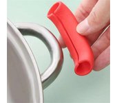 Clips para las orejas de las ollas, fundas de silicona para asas de sartenes, fundas aislantes del calor, soporte antideslizante para asas de sartenes y cazuelas, utensilios de cocina, guantes para horno
