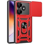 Funda protectora de armadura militar para cámara deslizante POCO F6 F4 F3 5G X3 X4 X5 F5 NFC GT M3 M4 Pro M5S, protección completa a prueba de golpes F4 GT&Case For POCO color rosa