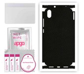 apgo Protective Skin Sticker for the back+sides compatible with Xiaomi Redmi 7A, Full Wrap Film, Foil, Vinyl - Pattern Matrix