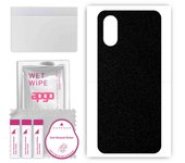 apgo Protective Skin Sticker for the back compatible with Sony Xperia 5 V, Wrap Film, Foil, Vinyl - Pattern Matte Black