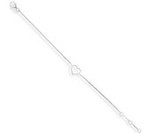 Les Trésors De Lily [Q2873] - Bracelet Argent 'Love' argenté - 9x8 mm