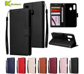 Funda de cuero para Samsung Galaxy A40, funda tipo cartera con tapa para Samsung A40, A40, A405F, A40s, A407F For Samsung A40 marrón