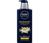 Nivea For Men Loción nutritiva de máxima hidratación para piel seca 16.9 onzas