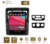 Para KIA Sportage 2007-2011 Radio de coche 9,7 ''Tesla pantalla Vertical Carplay Android Autoradio reproductor Multimedia 2 + 32GB