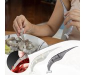 Pelador de cangrejos de río Desgranador de cangrejos de río Desgranador de cangrejos de río portátil Desgranador rápido de camarones para el hogar Aparato de cocina Restaurante Cocina de verano Desgranador de camarones One Size