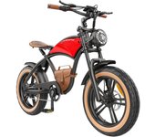 Bicicleta eléctrica Hidoes B10, motor de 1000 W, batería de 48 V 13 Ah, neumáticos anchos de 20 x 4', velocidad máxima de 45 km/h, autonomía de 60 km B10