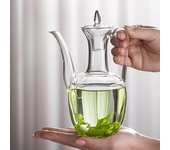 Tetera GIANXI con mango de imitación de canción, juego de té de vidrio calentado con horno de cerámica eléctrico, tetera china Kung Fu Puer