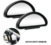 Espejo retrovisor para coche con carcasa de ABS, cristal HD ajustable, gran angular, auxiliar, para zona ciega, 1 unidad