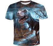 Camisetas de dinosaurios para niños y niñas, camisetas con estampado 3D de dinosaurios de Jurassic World, regalo de cumpleaños para niños, ropa de bebé 150