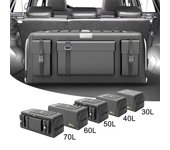 Caja organizadora de maletero de coche de 50L, bolsa de almacenamiento de herramientas multiusos para coche de gran capacidad, tela Oxford plegable para caja de almacenamiento de emergencia, accesorios para coche 50L negro