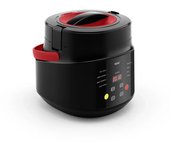 Mini olla arrocera eléctrica multicocina, olla arrocera portátil para coche, máquina de cocina de 12V y 24V para coche y camión, menú en inglés blanco