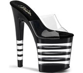 Sandalias con plataforma de baile para mujer Zapatos Tacón de 20 cm Tobillo Plataforma de 10 cm Sexy con plataforma rosa de flores YKC 34
