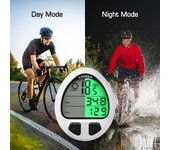 Velocímetro de bicicleta con cable/inalámbrico ordenador para bicicleta odómetro velocímetro de ciclismo Wired negro
