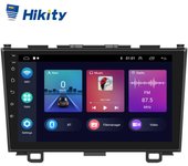 Hikity 1+16G Android 11 2 Din 9 pulgadas Radio de coche Autoradio para Honda CRV 2007 - 2011 Carplay Android Auto GPS WIFI Bluetooth FM RDS Vista trasera EQ Sonido without camera