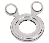 Cortador de cáscara de huevo duro, práctico y duradero, abridor de acero inoxidable, utensilio de cocina esencial, galleta de huevo para el hogar plata