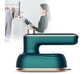 Plancha de vapor eléctrica portátil, plancha de vapor seca y húmeda, Mini máquina de vapor para ropa, plancha EU Plug verde