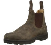 Botas Chelsea de talla grande para hombre, botas cortas hasta el tobillo para mujer, zapatos retro de piel sintética para hombre, zapatos casuales, botas negras, grises y marrones para hombre 35