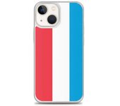 Coque iPhone - Drapeau Luxemburgo - iPhone 13 mini - Souple - Multicolore - Verticale