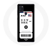 Coque Samsung Galaxy A21S Billet d'avion new york