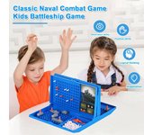 Juego de mesa de acorazado para niños, batalla naval para 2 jugadores, educativo, interactivo para padres e hijos, juego de estrategia de combate naval, juguete para niños pequeños, regalo de cumpleaños