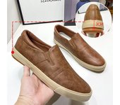 Zapatos de hombre Mocasines bajos Zapatos de cuero Zapatos de goma ligeros de verano Zapatos planos color caqui 39 blanco