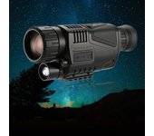 Telescopio monocular con video cámara grabadora negro