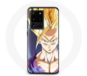 Coque pour Samsung Galaxy S20 Ultra Manga Dragon Ball Sangoku Visage énervé