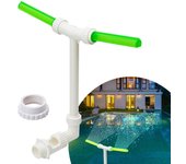 Fuentes de agua pulverizadas para piscinas terrestres y elevadas, enfriador de aspersores de cascadas ajustables para piscinas, piscinas, spa, temperaturas del agua One Size