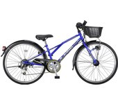 Bicicleta CAPTAIN STAG 24 pulgadas Montaña Automática Trasera y Delantera Barro Equipamiento Estándar CTB246 Azul Niños X-King [Shimano 6 velocidades Speed/CTB/Junior azul