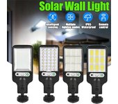 Farola Solar LED para exteriores, Sensor de movimiento RIR resistente al agua con 3 modos de iluminación para jardín, Patio, camino, Patio, lámpara de pared de garaje 28SMD-1PCS
