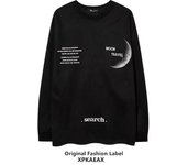 Sudadera con capucha para hombre en primavera y otoño, chaqueta versátil con estampado de letras sueltas y modernas, sudadera con capucha de manga larga para hombre, top informal M negro