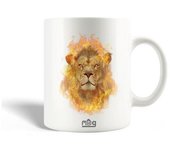 Taza De Cerámica León De Fuego Fondos De Pantalla