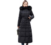 Abrigo de invierno con cinturón suelto, chaqueta acolchada de algodón, chaqueta acolchada de algodón gruesa para mujer M verde del ejército