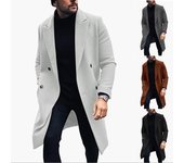 Abrigo de lana Abrigo grueso para hombre Pedido Surge Gabardina de lana S gris