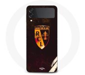 Coque Maniacase pour Samsung Galaxy Z Flip4 rcl lens orange fond noir