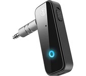 Transmisor y receptor Bluetooth para coche, Bluetooth auxiliar, Bluetooth 5.0, estéreo para el hogar, 3,5 mm, baja latencia, para TV, auriculares, PC, estéreo para coche, auriculares para el hogar con cable H 11x7x2cm